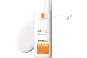 La Roche-Posay Anthelios Light Fluid Facial Sunscreen SPF 60 | Lightweight Sunscreen For Face | Fluid Texture | Broad Spectru