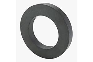 AOAUTO Large Ceramic Ring Magnet,Industrial Grade 8 Ferrite Ring Magnets with Hole for Science Experiment-OD100mmxID60mmx15mm