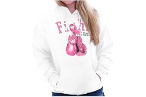 Classic Teaze Fight Boxing Breast Cancer Warrior Hoodie Sweatshirt Women