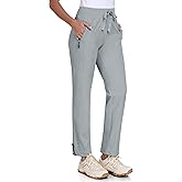 MoFiz Women's Hiking Pants Lightweight Outdoor Quick Dry Travel Joggers Water Resistant Athletic Pants Zipper Pockets