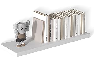Landmok 12 Inch Deep Floating Shelves for Wall 1 Pack White Floating Shelves Large Storage Space Wall Mount Shelf for Living 