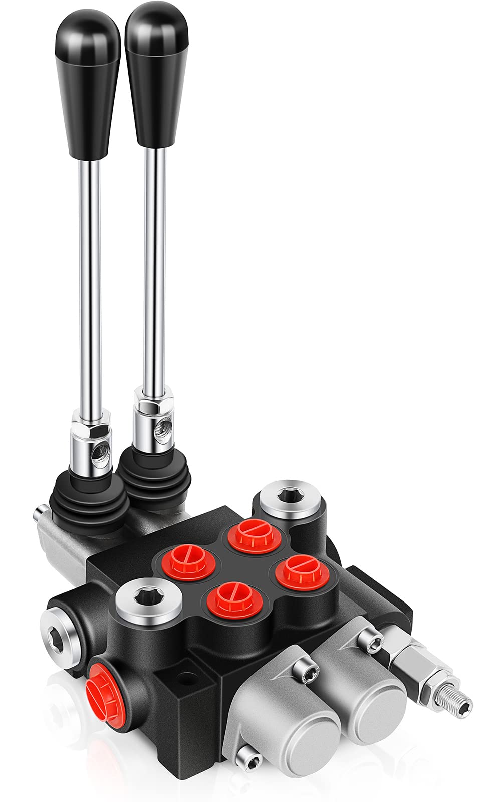 Photo 1 of GYZJ Hydraulic Flow Control Valve 2 Spool 21 GPM G Ports Adjustable Relief Lever Handle Double Acting Parallel Center Tractor Loader W/Joystick Small Tractors/Tanks Loaders Log Splitters 3600 PSI