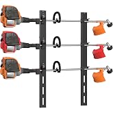 ZSLTLDU Weed Eater Rack for Trailer, 3 Place Heavy Duty Rust-Proof Weedeater Racks, Trimmer Rack for Open Trailer Truck with Combination Locks
