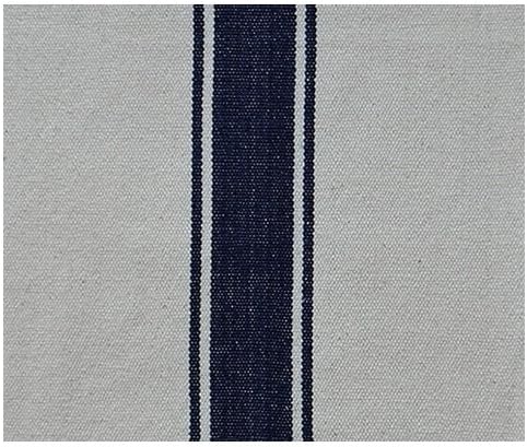 Pine Creek 14" x32" Grain Sack Blue Stripe Short Table Runner