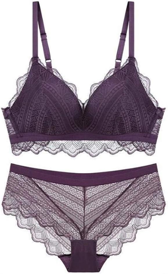 Soluo Women's Lace Bra Set Lingerie for Women, Everyday Bras Strappy Babydoll Bodysuit