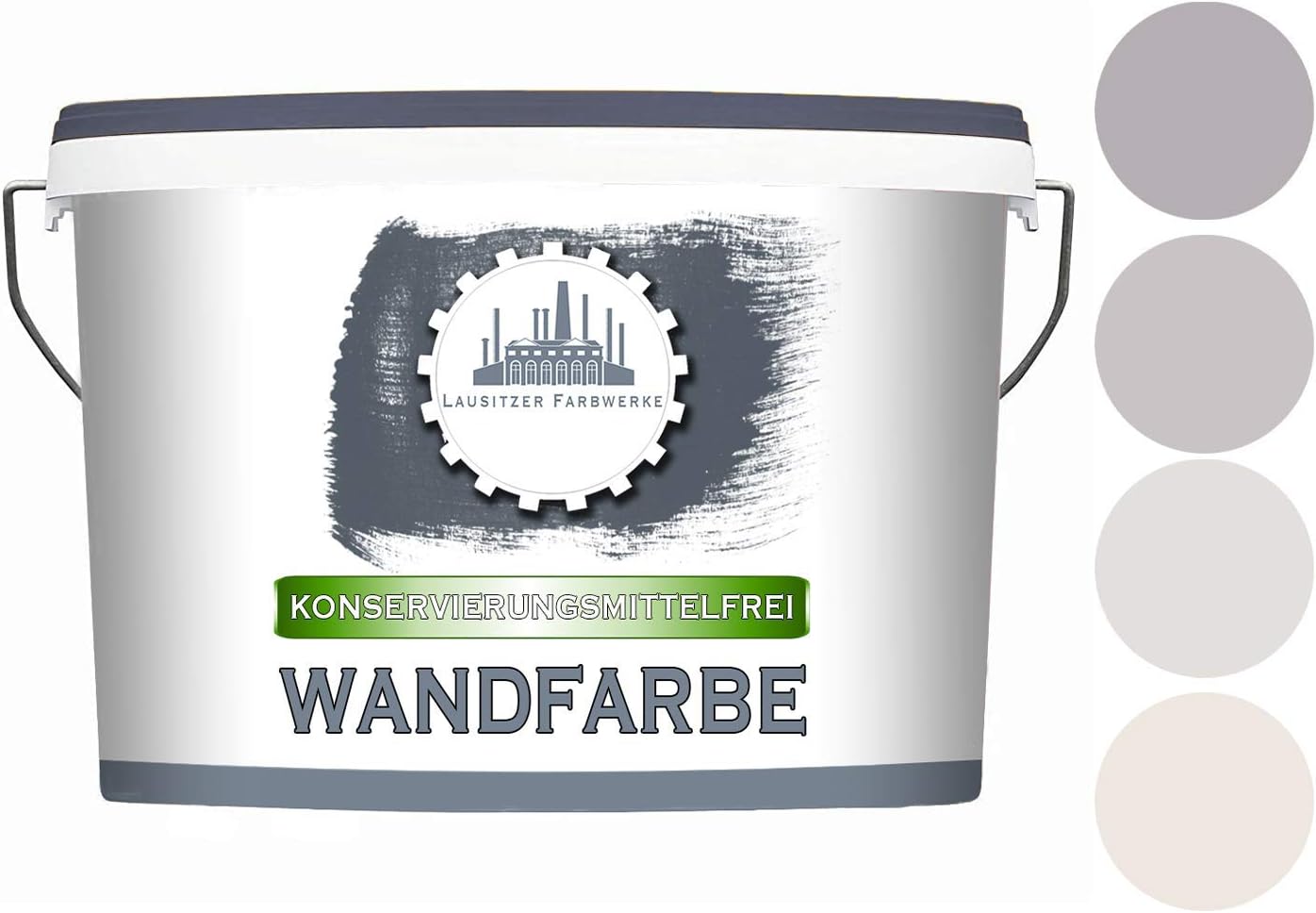 Lausitzer Farbwerk Kf Matte Taupe Preservation Free Wall Paint For Indoor Use Allergy Friendly Quality Easy Application Purple Amazon Co Uk Diy Tools
