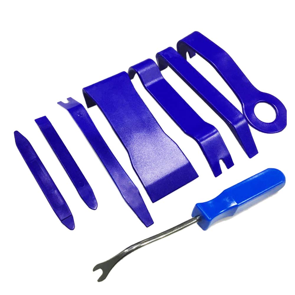 Manelord Trim Removal Tool - 8Pcs Trim Removal Tool Set for Car Clips Removal, Dashboard Removal and Car Door Panel Trim Removal