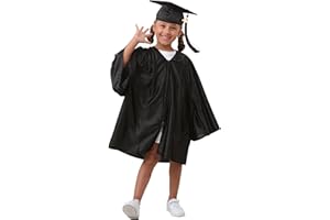 Grad HAGO Preschool & Kindergarten Graduation Cap and Gown, with Tassel 2024 2025 Charm Sets