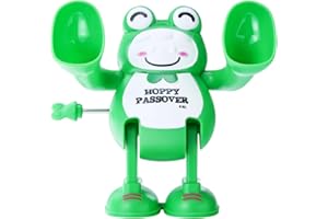 Rite Lite Hoppy Passover Tumble Frog Seder Plate Buddy Wind Up & Watch Him Tumble! Jewish Holiday Party Favors, Goodie Bag Fi