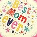YOUR SMILE Mother's Day Cotton Linen Square Decorative Throw Pillow Case Cushion Cover 18x18 Inch(45CM*45CM) (Best mom Ever)