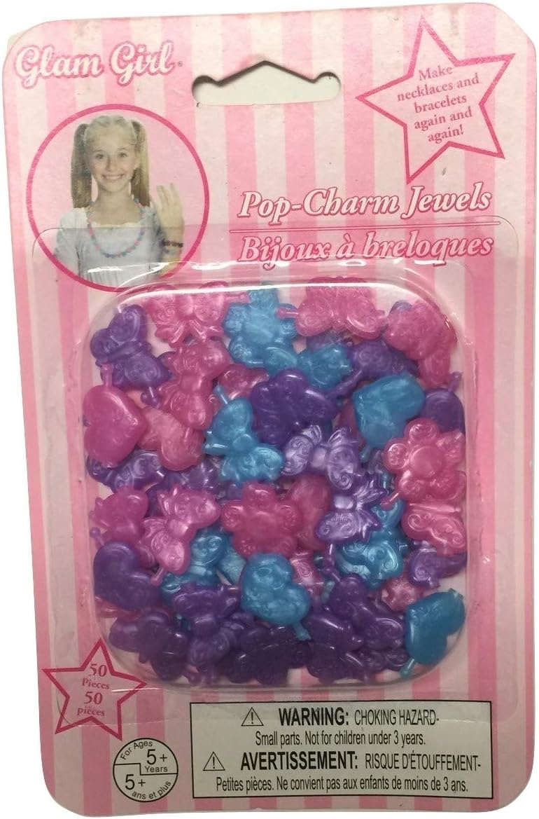 Glam Girl Pop-charm Jewels ~ Create Your Own Necklaces & Bracelets (Reusable Charms)