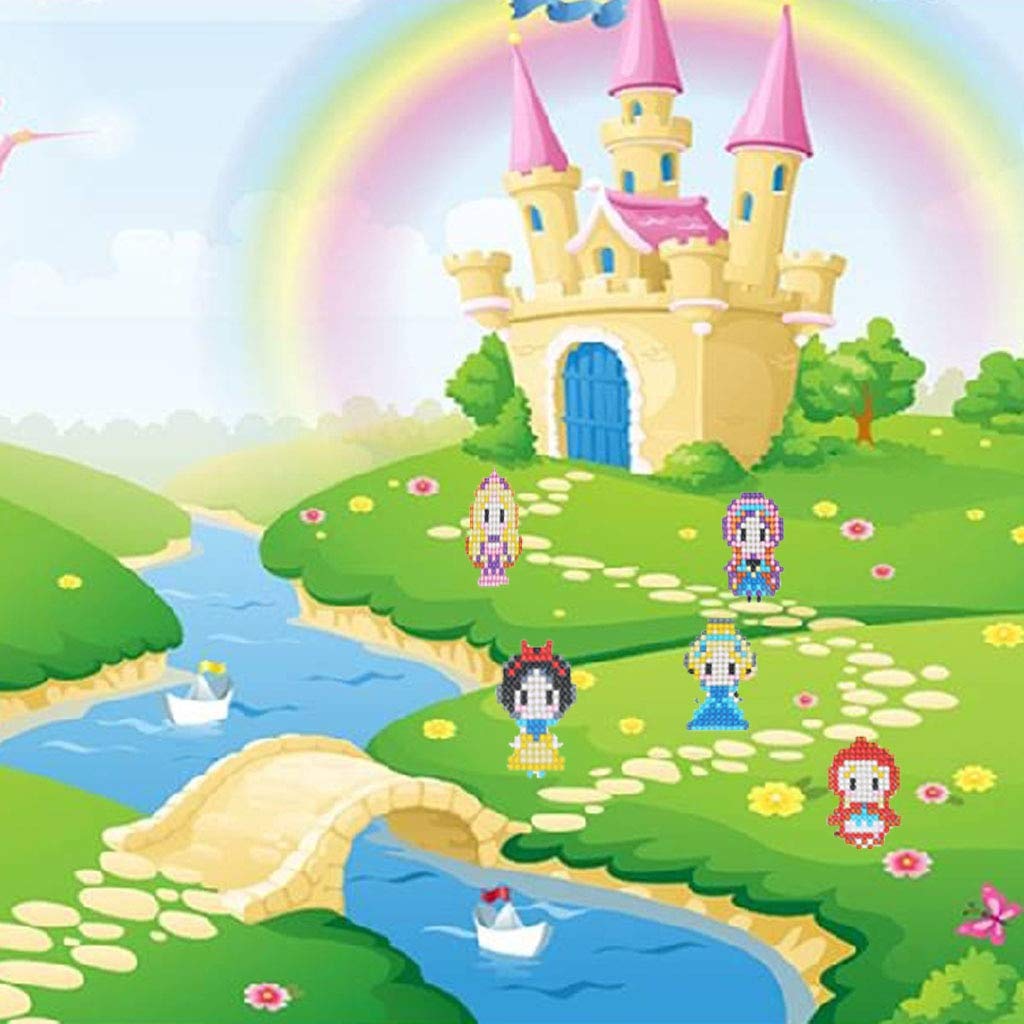 YOMOSA 5D Diamond Painting Kits for Kids DIY Sticker Paint with Diamonds Kits Arts Crafts Kits for Children and Beginner Adults