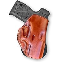 Premium Leather OWB Paddle Holster For Glock 34 - Right Hand Draw Open Top Brown Holster #1019