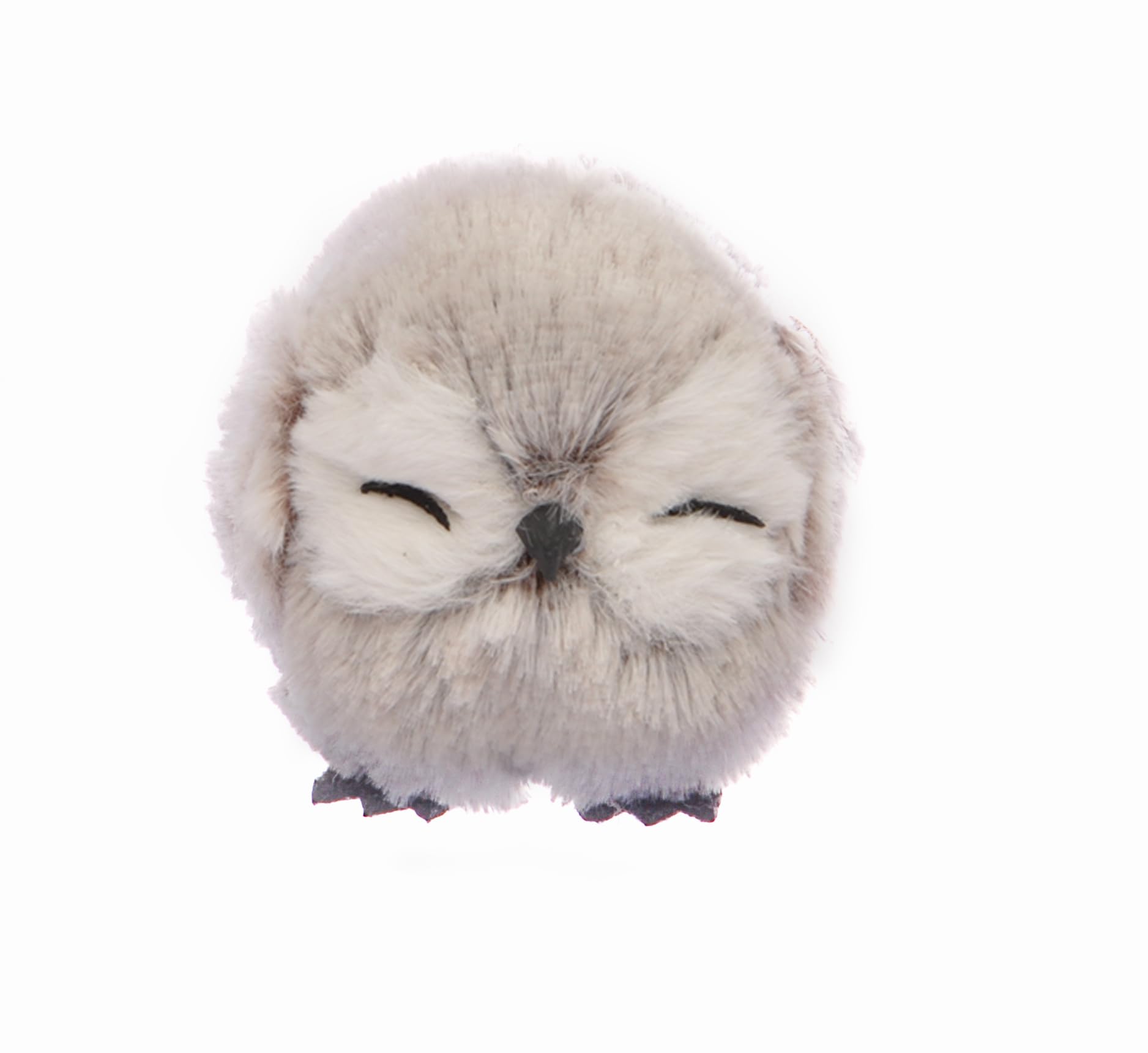Owl Ball Cute (Ø8cm) hanging Christmas decoration, grey