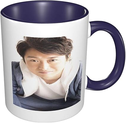 Amazon Co Jp Arashi 嵐 大野智 おおのさとし クリエイティブセラミックオフィスウォーターカップ高価値インナーカラーマグホームパーソナリティトレンドコーヒーカップギフト大容量330ml ホーム キッチン