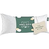 ComfyDown Decorative Throw Pillow Insert, Down and Feather Fill, 100% Cotton Cover, 233 Thread Count - Made in USA (12 X 36)