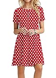 POPYOUNG 2025 Women's Summer Casual T-Shirt Dresses