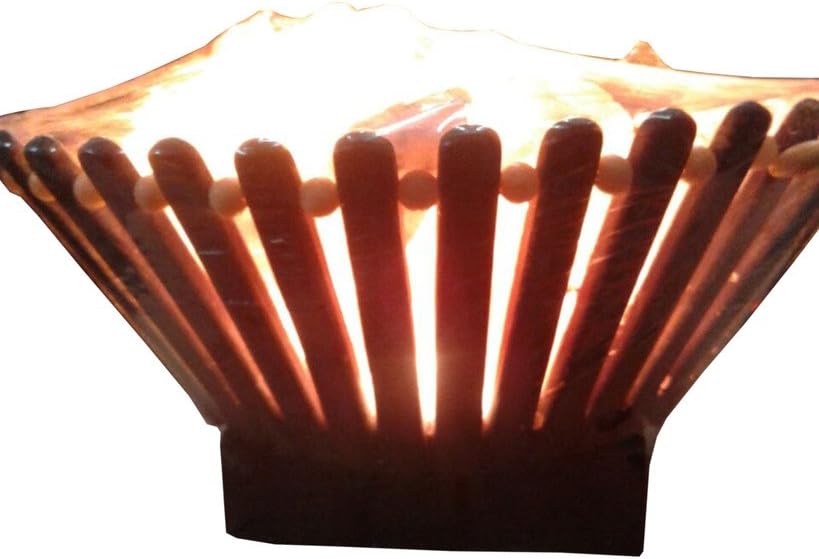 Wood Bucket Salt LAMP