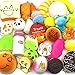 Trasfit 10 Pieces Random Squishy Charms Kawaii Soft Foods Squishies Cake/Panda/Bread/Buns Phone Charm Key Chain Strap