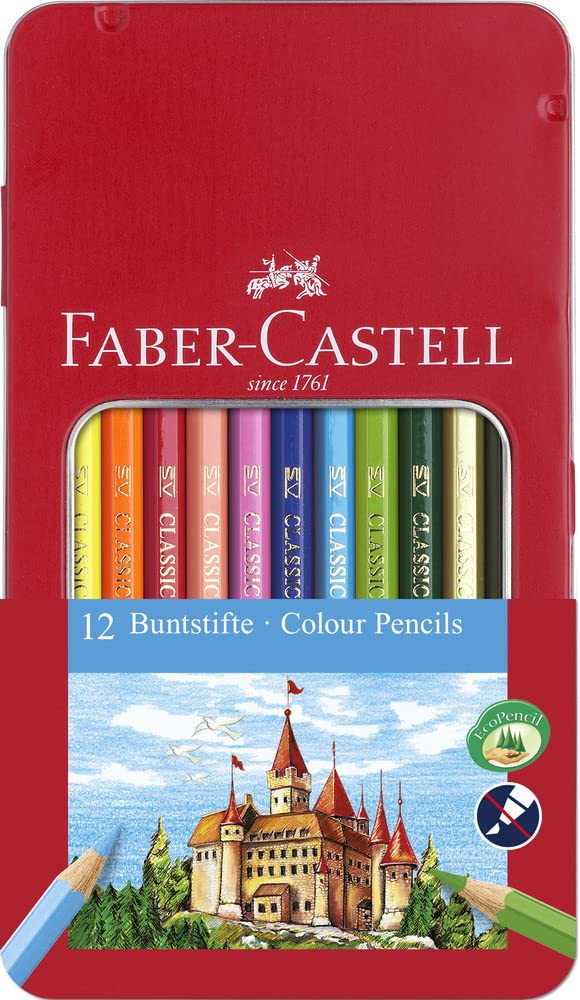 Faber-Castell 115801 Hexagonal Colour Pencil (Pack of 12)