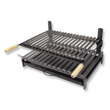 IMEX EL ZORRO Barbacoa con Parrilla de INOX, 60 x 43 x 33 cm Negro