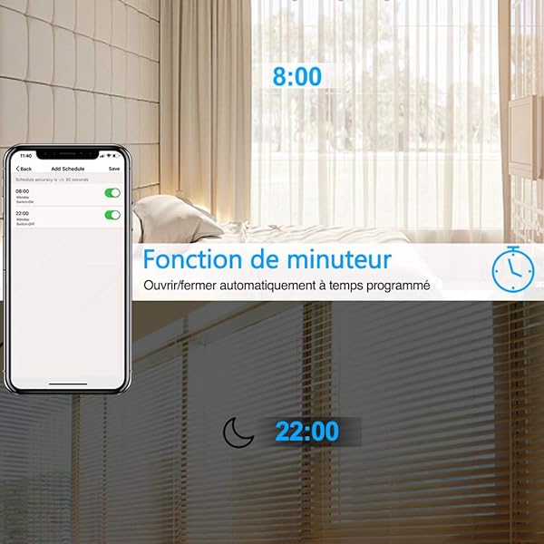 LoraTap Interruptor Persiana WiFi con Mando a Distancia RF Interruptor Tctil de Pared para Cortina Elctrica Funciona con La Aplicacin Smart Life Compatible con Alexa y Google Home
