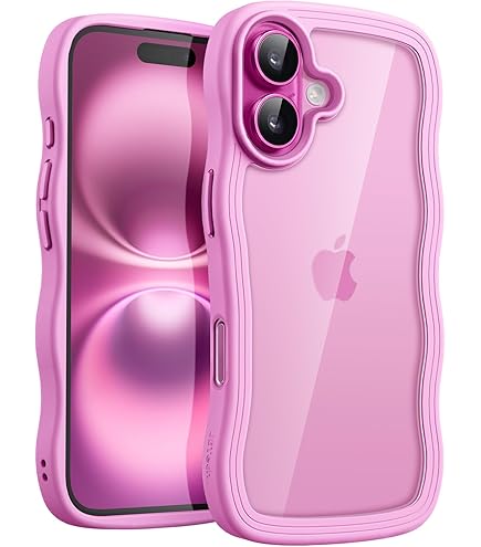 Amazon.com: JETech Wavy Case for iPhone 16 6.1-Inch, Cute Wave