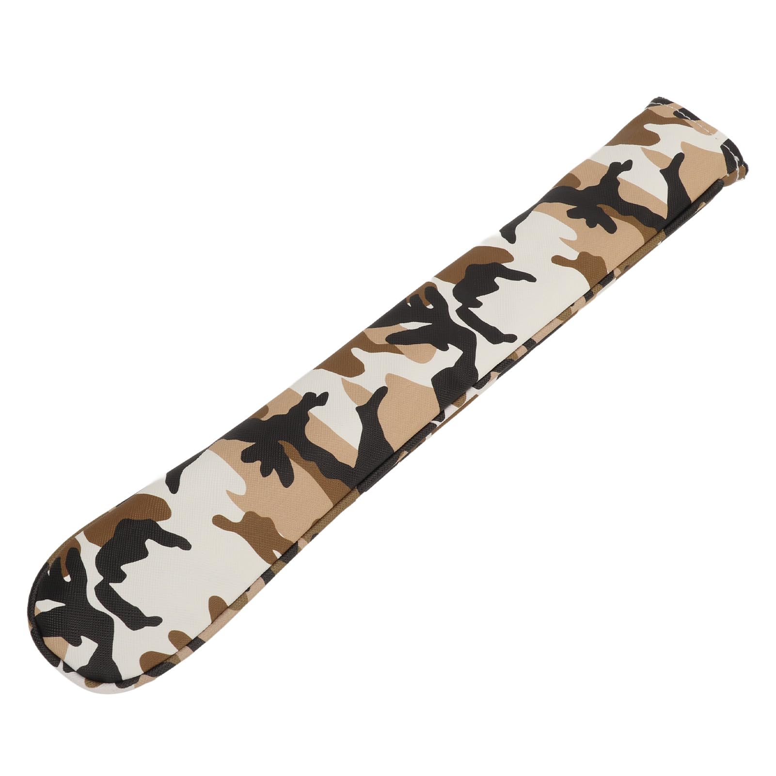 Tbest Golf Alignment Stick Cover, Waterproof Thickened Plush Camo Pattern Alignment Protective Case Holder for Golf Lover (Camouflage Brown)