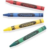 CrayonKing 3,000 Bulk Crayons, 4 Colors, Non-Toxic | Not Polybagged, Perfect for Restaurants, Perfect for Classrooms, Perfect for Parties, Goodie Bag Fillers