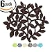 Coasters for Drinks Absorbent - Absorb Moisture and Save Your Table from Water Damage, Set of 6 Tree Pattern in Espresso Color
