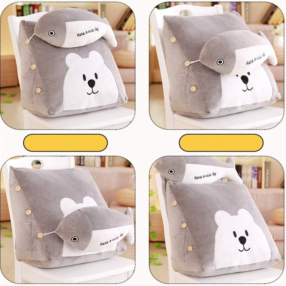 Backrest Pillow?Stuffed Sitting Back Neck Support Bed Pillow for Comfort While Reading & Relaxing Chair Car Seat Sofa Rest Cushion: Kitchen & Dining