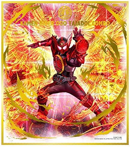 Amazon 仮面ライダー 色紙art7 9 仮面ライダーオーズ タジャドル コンボ 明日のメダルとパンツと掴む腕 金色箔押し 単品 お菓子は付属しません 色紙のみです 通販