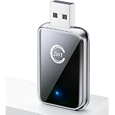 Wireless Carplay Adapter for iPhone, Convert Wired Car Play to Wireless, 2 in 1 Plug and Play Mini CarPlay and Android Auto Adapter for iOS 10 Android 11 and Above, Cars with Built-in Carplay (Black)
