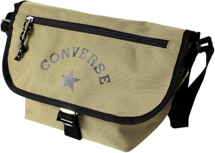 Amazon Converse コンバース ロゴ スター フラップ ショルダーバッグ 年春夏モデル Dwearsステッカー入り メンズ レディース ショルダー バッグ 斜めがけ 東京 Tokyo ベージュ ショルダーバッグ
