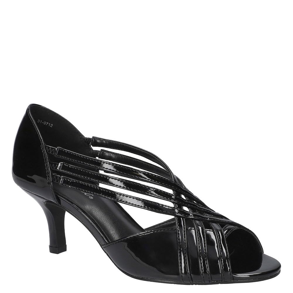 Easy Street Women’s Oceana Pump, Black Patent, 11 Wide