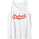 Distressed Detroit Baseball Stuff Vintage Detroit Tank Top