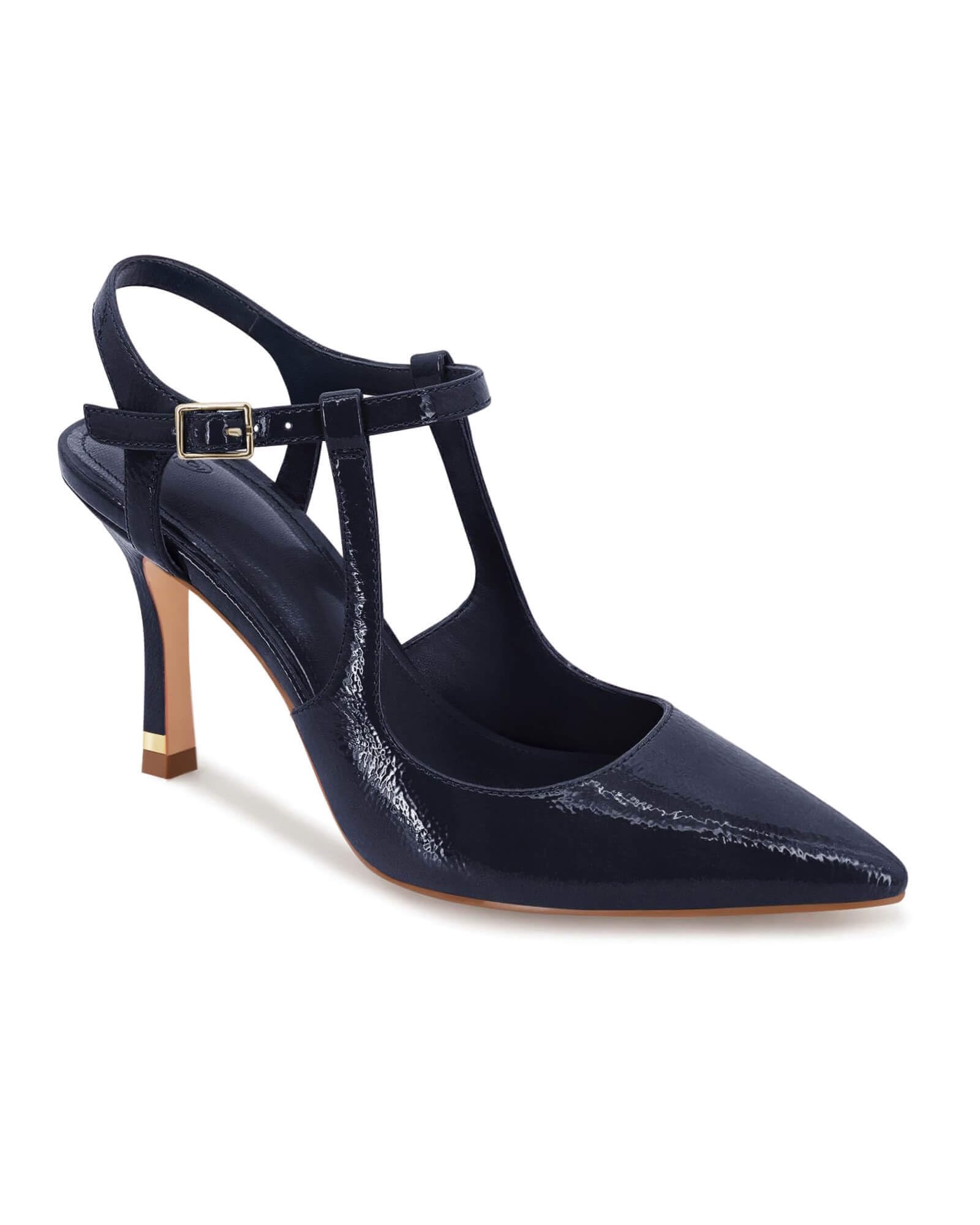 Coutgo Womens High Heels Pointed Toe Ankle Strap
