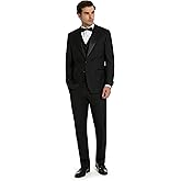 Michael Kors Men’s 3-Piece Slim Fit Tuxedo Suit Separates | Blazer, Vest & Pants, Perfect for Weddings, Proms & Formal Events
