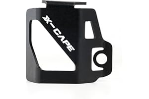 EASSL YXJBH Compatible With Moto Morini XCape 650 650X X Cape 650 X 2022 2023 Motorcycle Accessories CNC Rear Brake Fluid Reservoir Guard Oil Filler Cap (Color : A-Black)