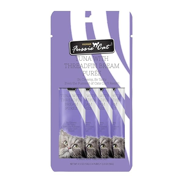 FUSSIE CAT TUNA THREADFIN PUREE,PURPLE