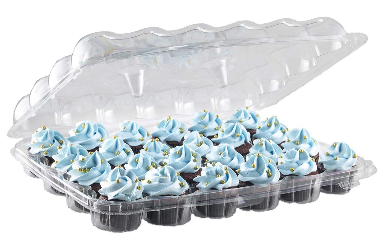 Katgely Mini Cupcake Boxes, Mini Cupcake Containers, 24 Mini Cupcakes, Set of 10 721762972427 eBay
