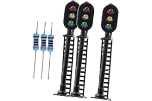 YIJU 1/87 HO Scale Train Model Light Ornament Lamp Miniature Micro Landscape Building Model Train Railway Model Decoration Su