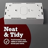 rhinocables 32mm Ethernet Back Box Single Gang Surface Mount UK view 5