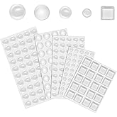 Cabinet Door Bumpers Soft Close, 202 Pcs Clear Rubber Feet Cabinet Cupboard Door Drawer Bumpers Self Adhesive Bumper Pads for