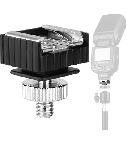 Amazon.com : Camera Metal Cold Shoe Flash Stand Adapter with 1/4