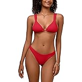 fatty tiger Womens Two Piece Bikini Sets Cheeky Triangle Swimsuits Adjustable Straps Curvy Hipster Bathing Suits