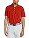 adidas Golf Men's Puremotion Solid Jersey Polo, University Red/Black, X-Large