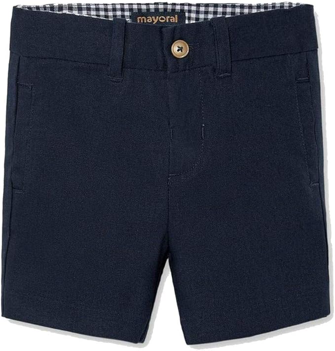 Mayoral Bermudas de Lino para bebés, 6 Meses (68), Beige ...