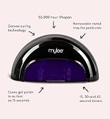 MYLEE Pro LED Gel Nail Polish Lamp 5-Finger Convex Curing 15 Sec Fast Dry view 2