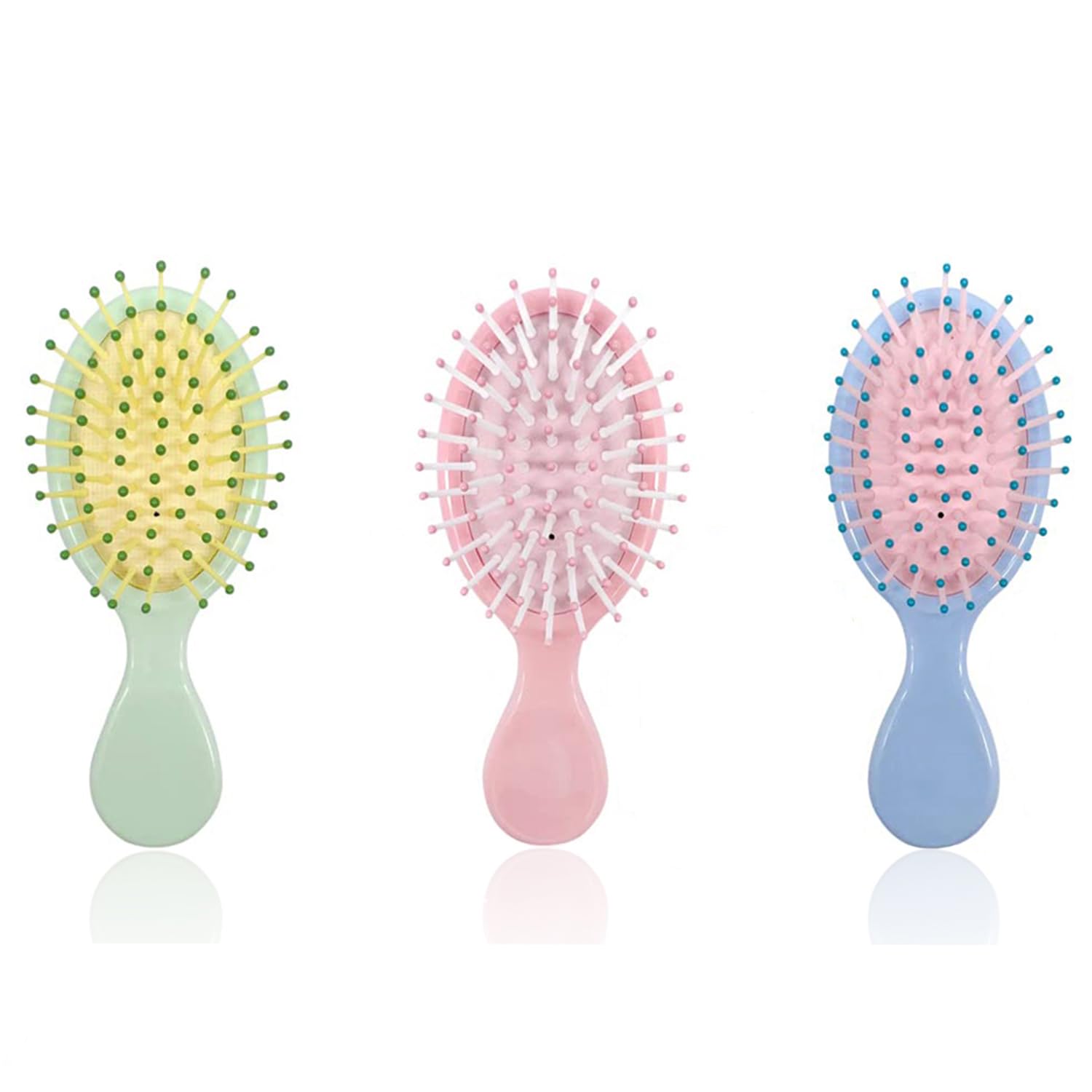 Photo 1 of ***3 PACKS INCLUDED***3 Pieces Mini Wet Hair Brush, Travel Detangling Brush, for Most Hair Types, with Ease Knots Without Tears or Breakage, Multicolor***3 PACKS INCLUDED***